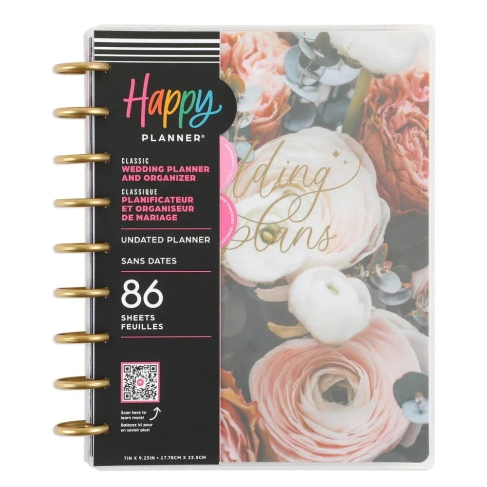 The Happy Planner Wedding Plans Undated Classic Wedding Organizer‎ Multicolor